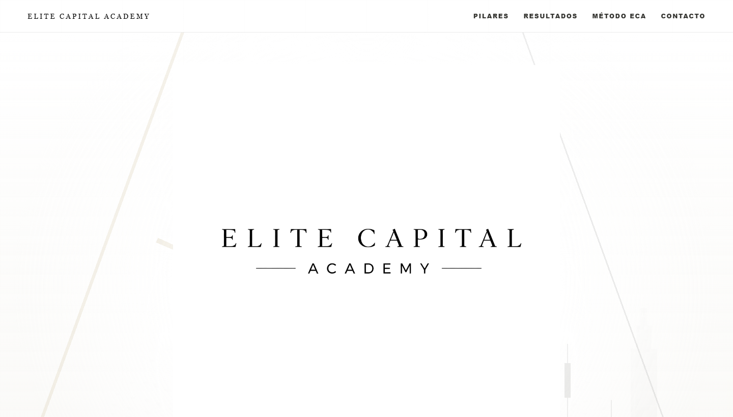 Captura del sitio Elite Capital Academy
